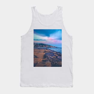 Blue Sky Seascape Horizon Rocks Tank Top